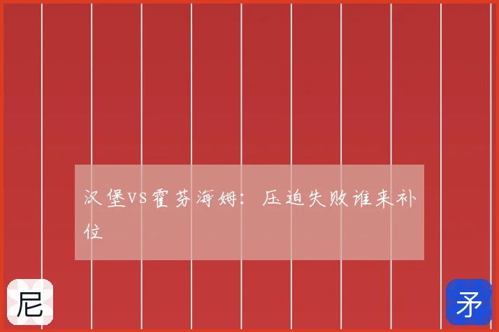 汉堡vs霍芬海姆：压迫失败谁来补位